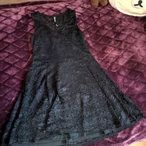 Black lace dress